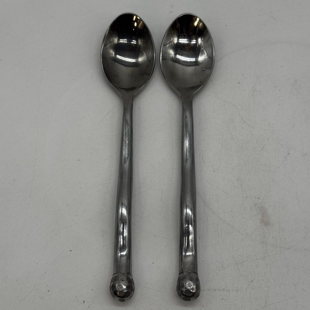 Cambridge CBS132 Wavy Stainless Steel Flatware Lot of 2 Teaspoons Replacement